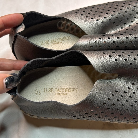 Ilse Jacobsen Tulip Sneakers Pewter Leather - Picture 4 of 6